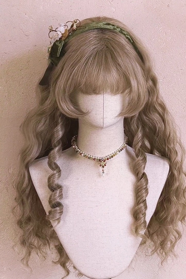 Fallen Heroine Lolita Finger Wave Instant Noodle Curly Wig