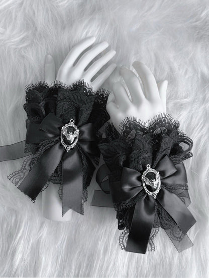 Lolita Y2K Lace Bow Hair Clips/Arm Sleeves LE6014