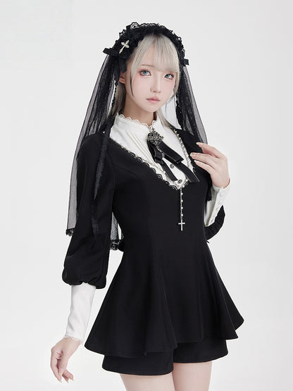 Lolita Harajuku Goth Puff Sleeve Set LR1009