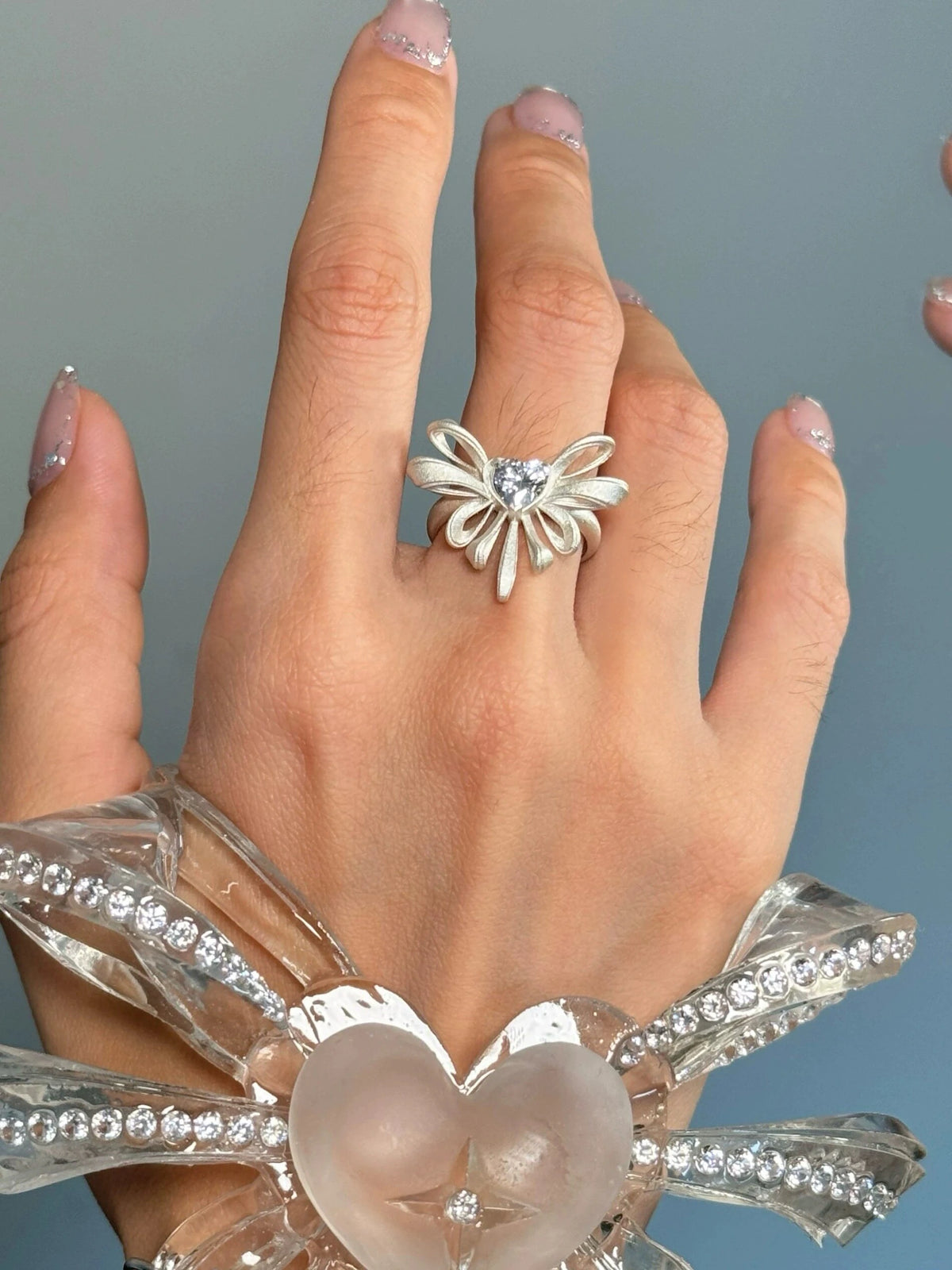 Transformation Ring Original Lolita Style 925 Silver with Zircon Material Ring