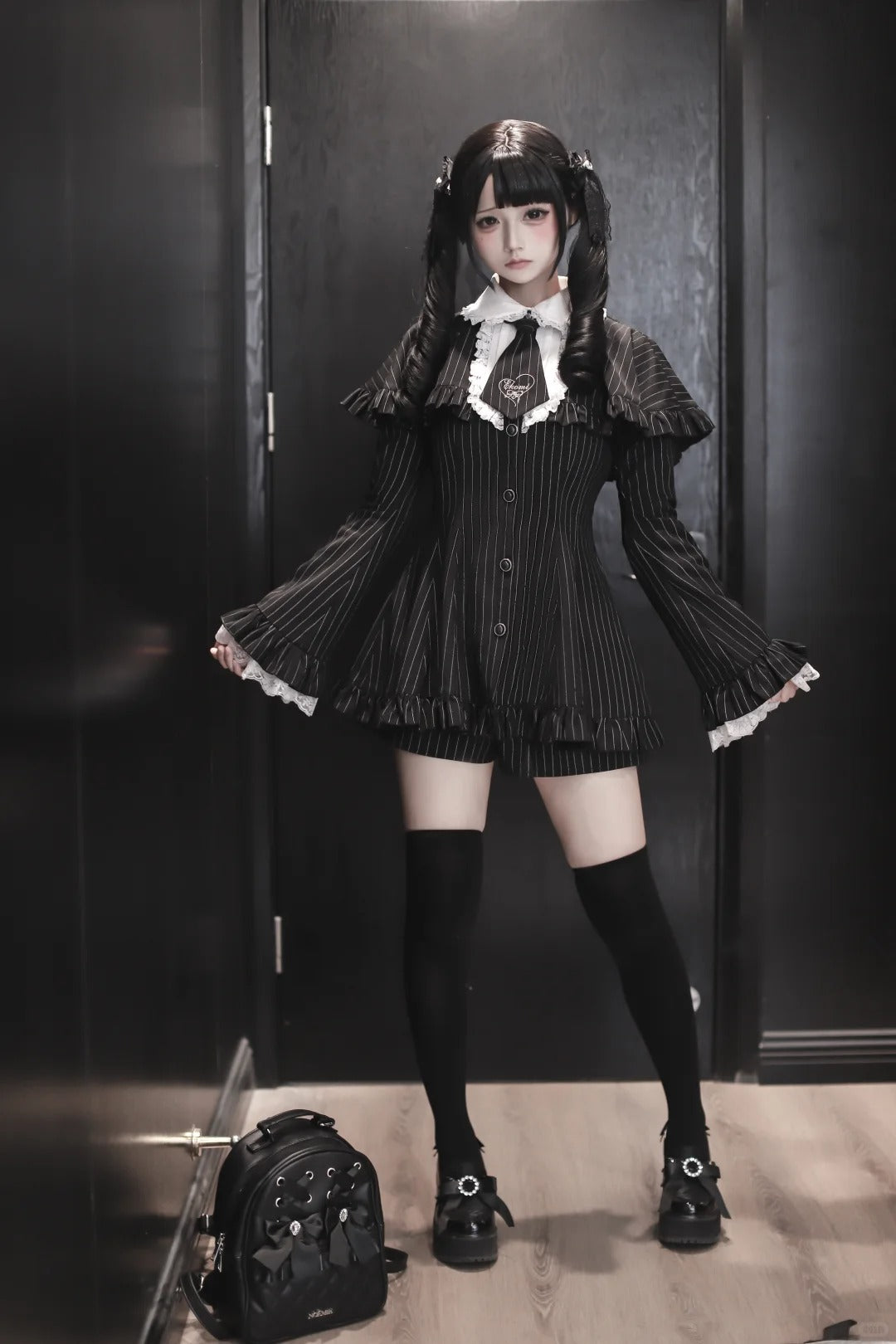 [Limited Edition: June 17] Night View Forest Striped Princess Jirai Kei Set
