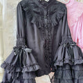 Lolita Sweet Tiered Long Sleeve Blouse LE1012