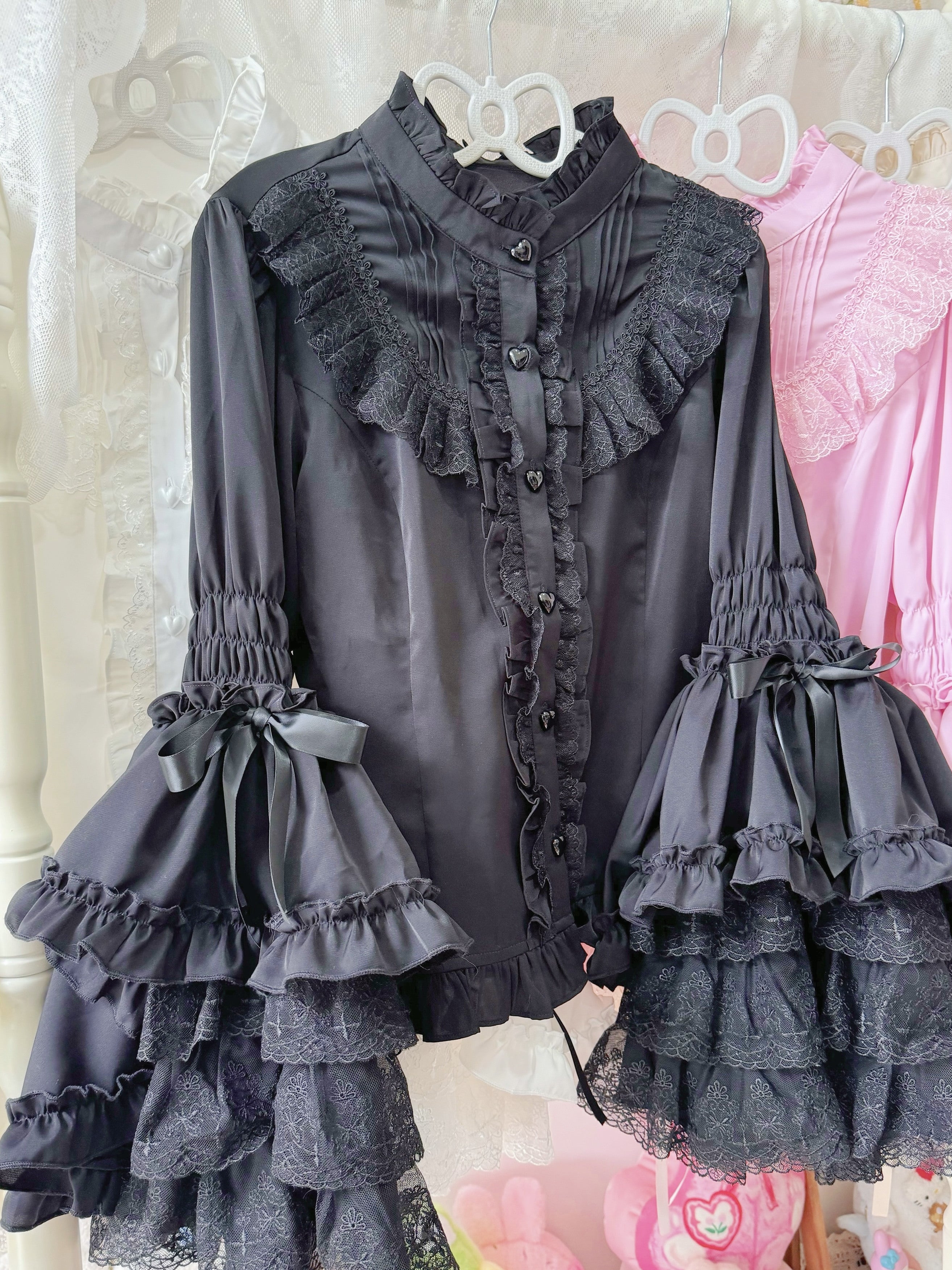 Lolita Sweet Tiered Long Sleeve Blouse LE1012