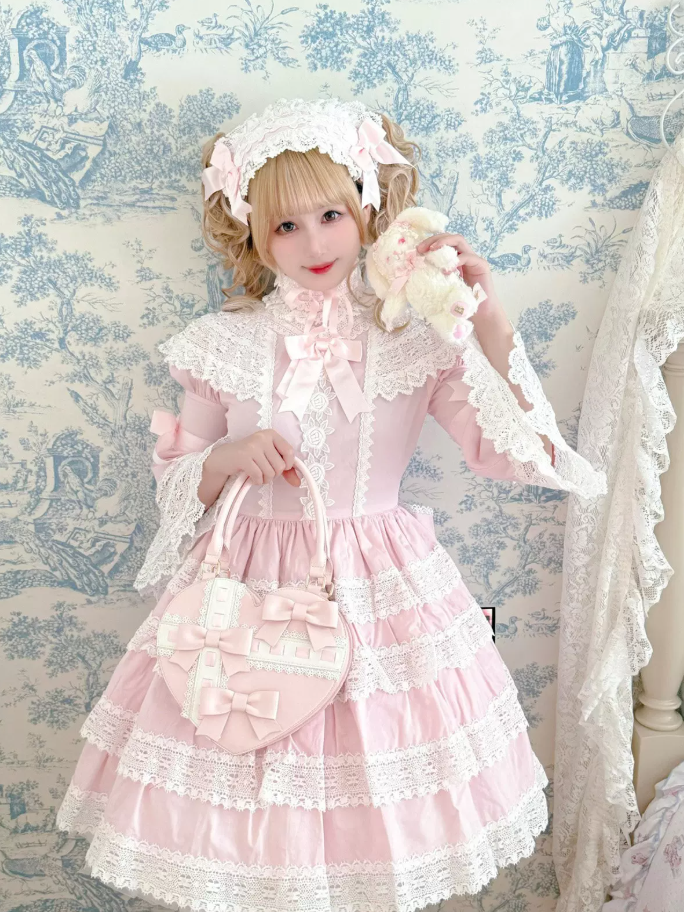 Heart Gift Box Lolita Pink & Red Handbag