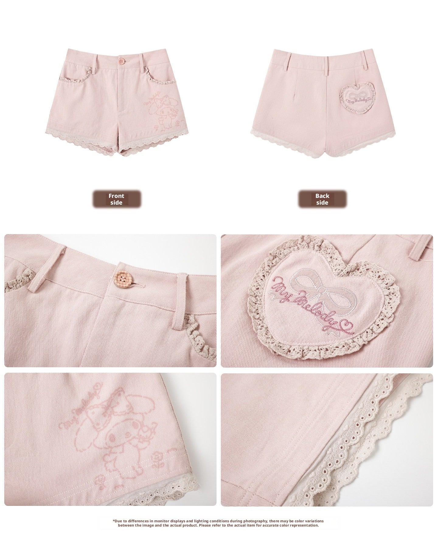 My Melody Pink Tie-Front Cardigan Polka Dot Cami Top Floral Shorts Set