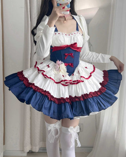 Lolita Snow White Princess Ballerina Corset Strap Dress LS1022