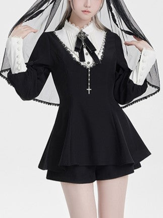 Lolita Harajuku Goth Puff Sleeve Set LR1009
