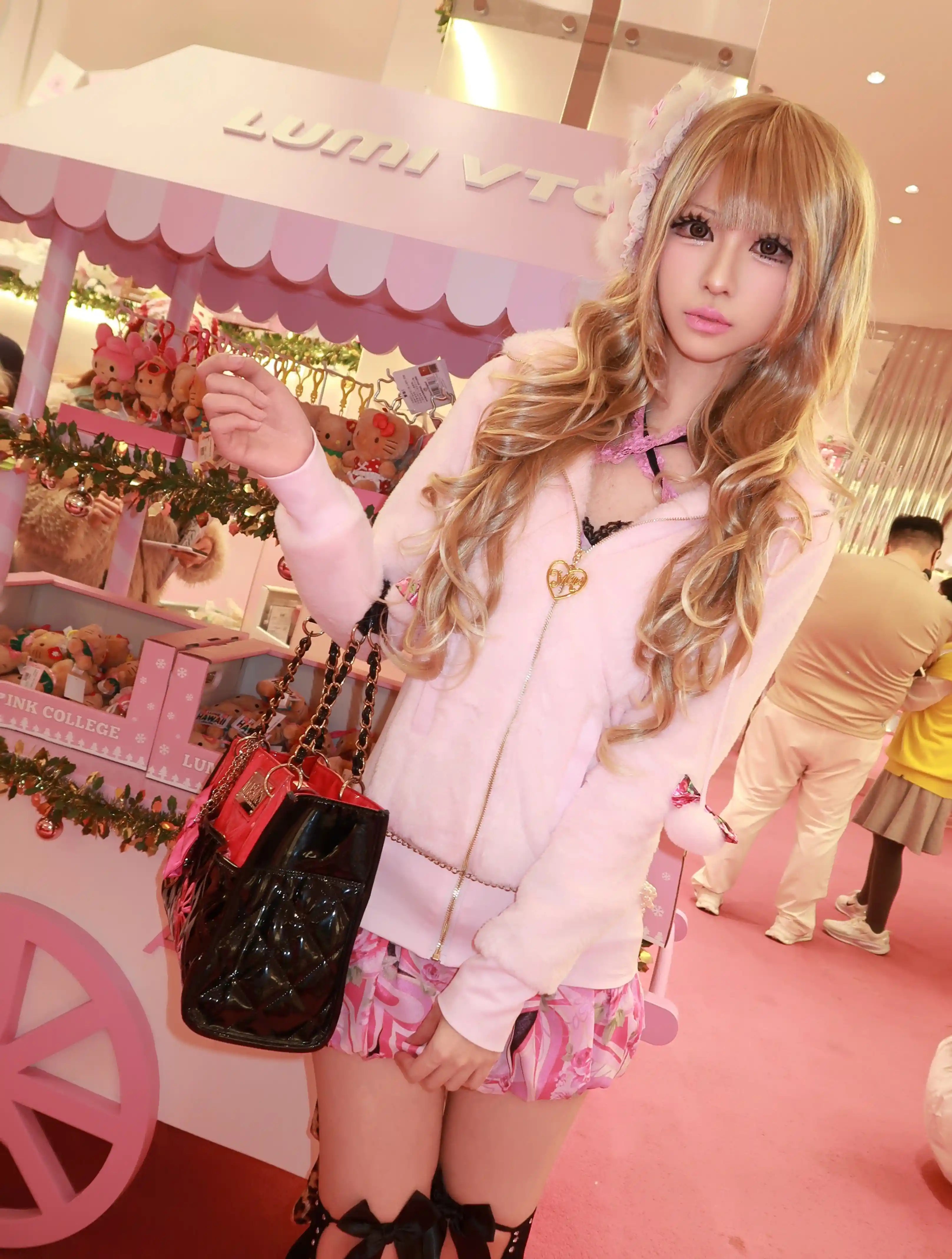 Japanese Bunny Ear Plush Jacket Hime Gal Shibuya Gyaru Style