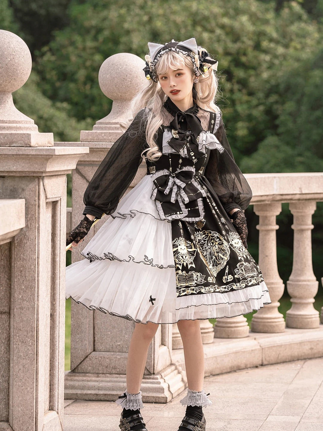 Gilded Fairy Town Lolita Original Printed JSK Dress