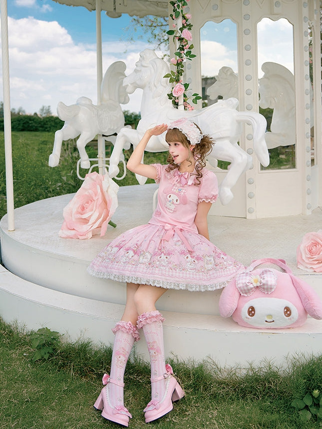 My Melody Collaboration Series SK Skirt & T-Shirt Set