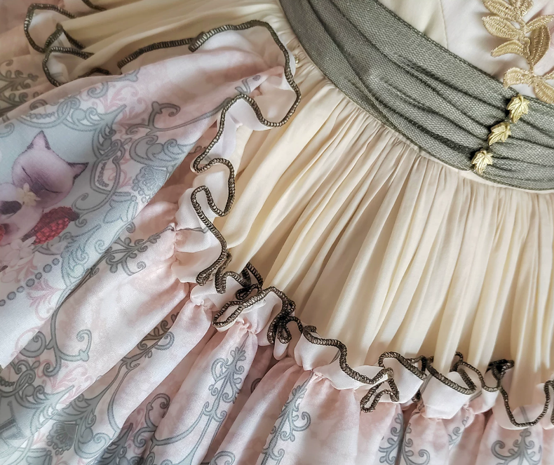 Berry Pie Lolita Print Long / Short JSK Dress