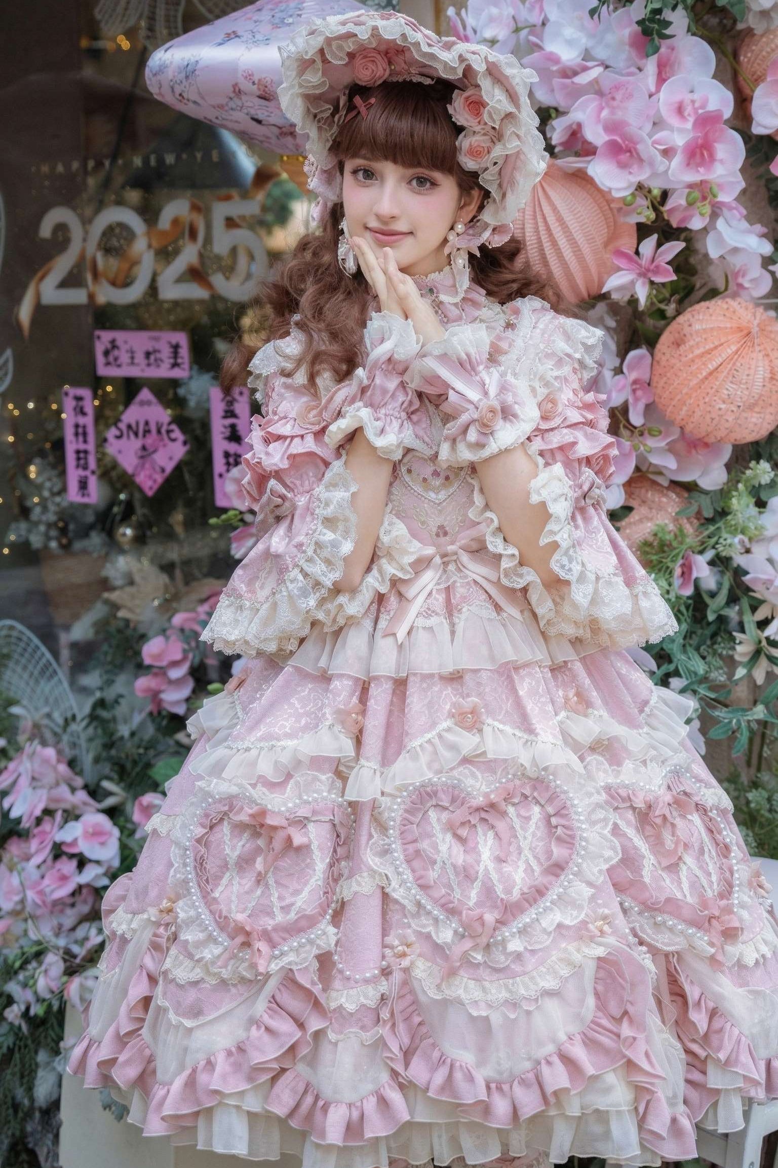 Velvet Whispers Vintage Cake Lolita OP Dress