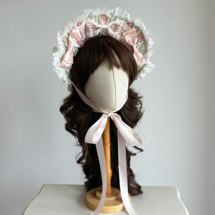 Spring Cherry Blossom Strawberry Cake Lolita OP Dress