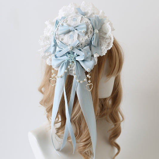 Lolita Classic Mini Top Hat Hair Clip with Bows (4 styles)LE6017