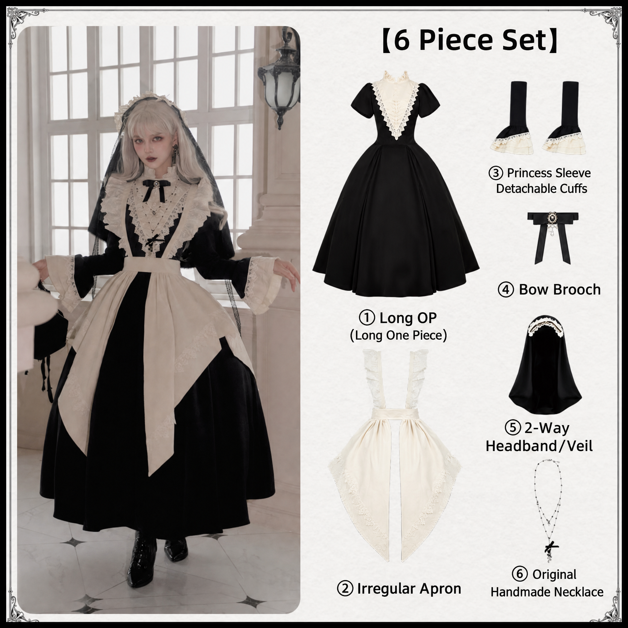 Nocturne Gothic Nun OP Set