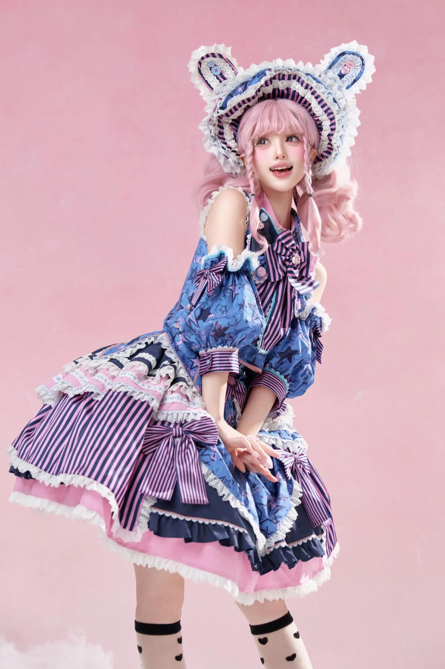 Cyber Sweet Graffiti Party Lolita JSK Full Set