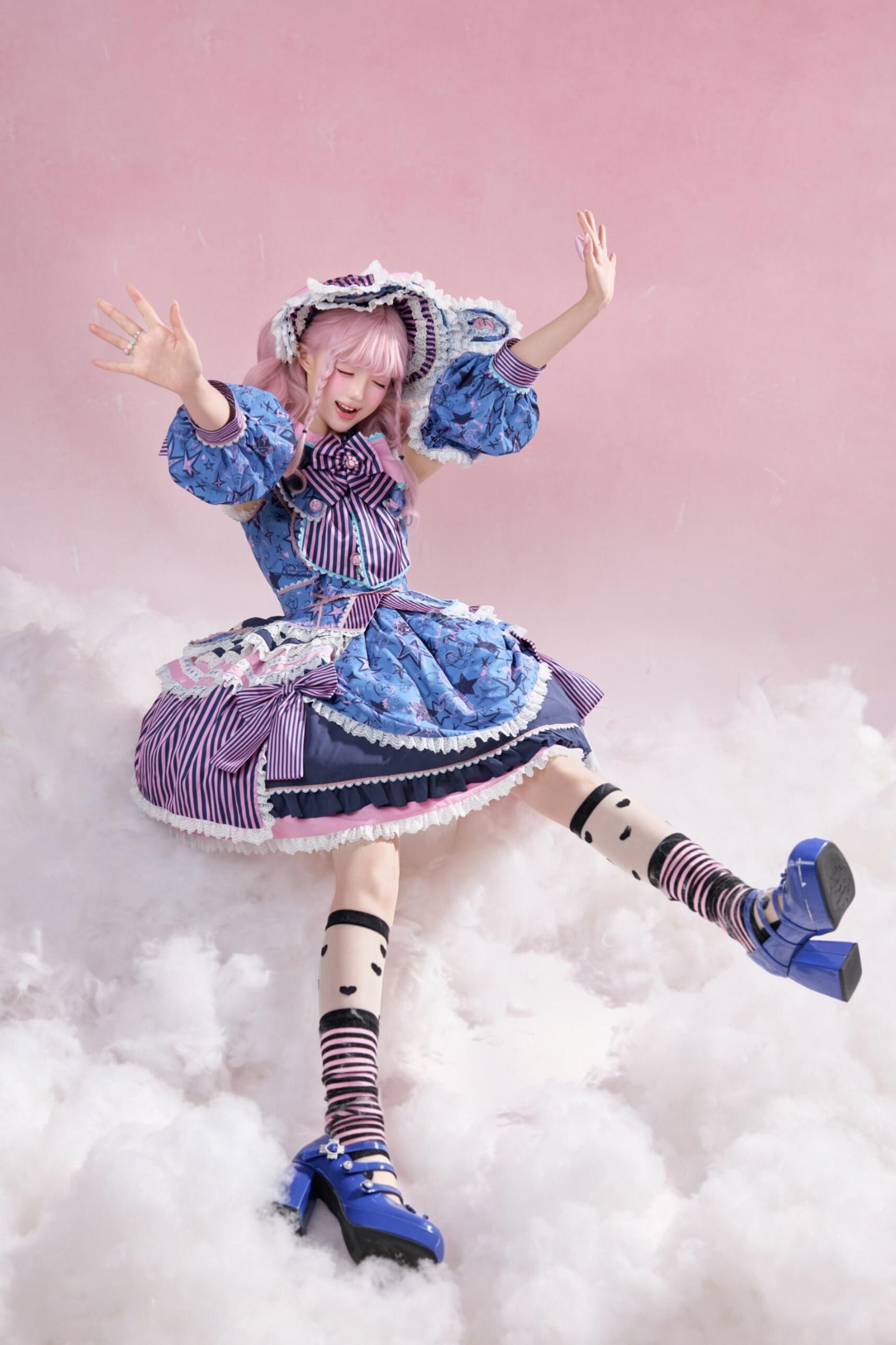 Cyber Sweet Graffiti Party Lolita JSK Full Set