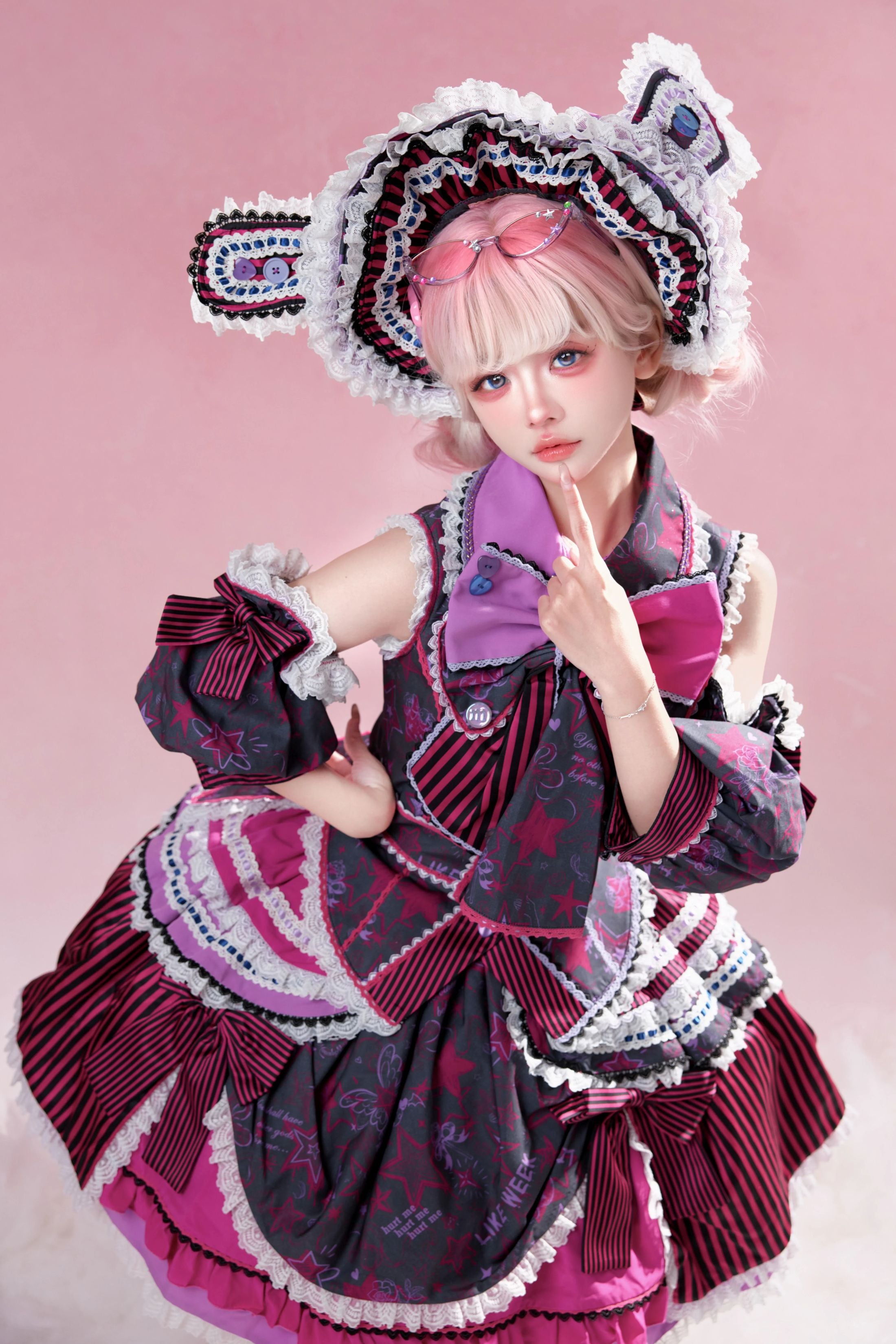 Cyber Sweet Graffiti Party Lolita JSK Full Set