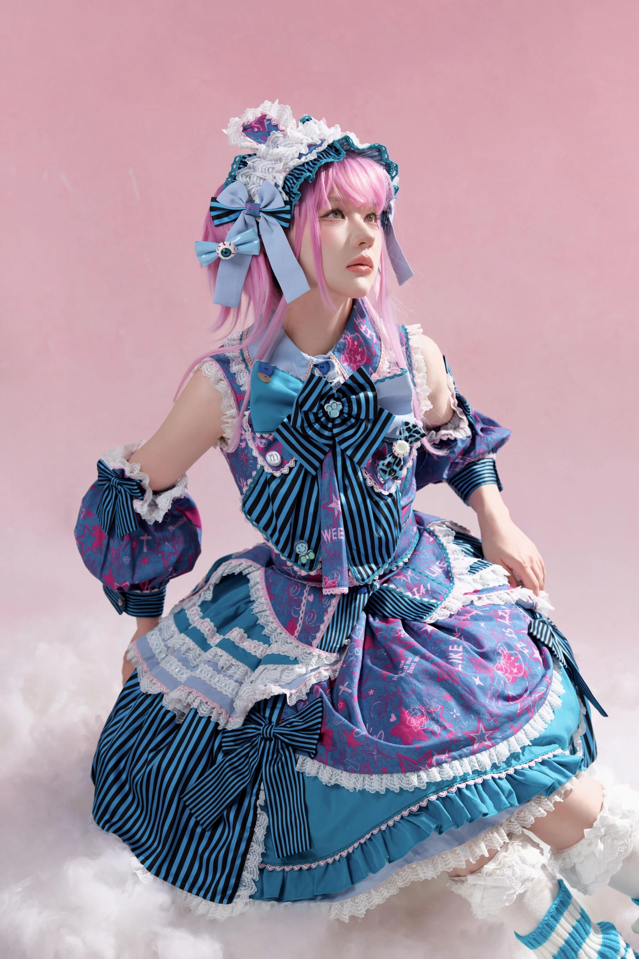 Cyber Sweet Graffiti Party Lolita JSK Full Set
