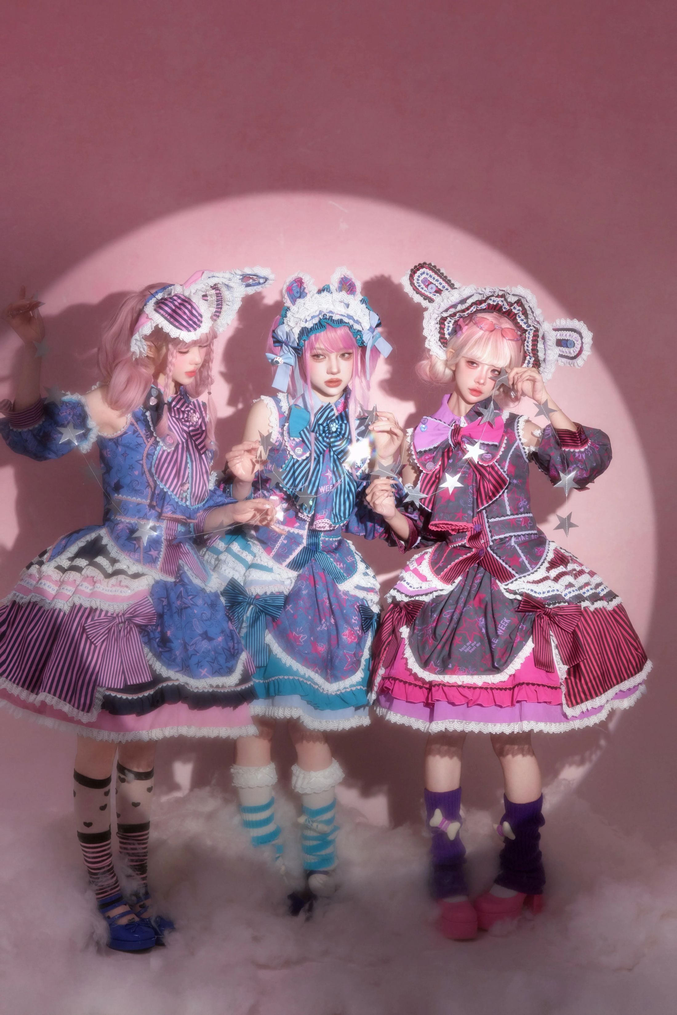 Cyber Sweet Graffiti Party Lolita JSK Full Set