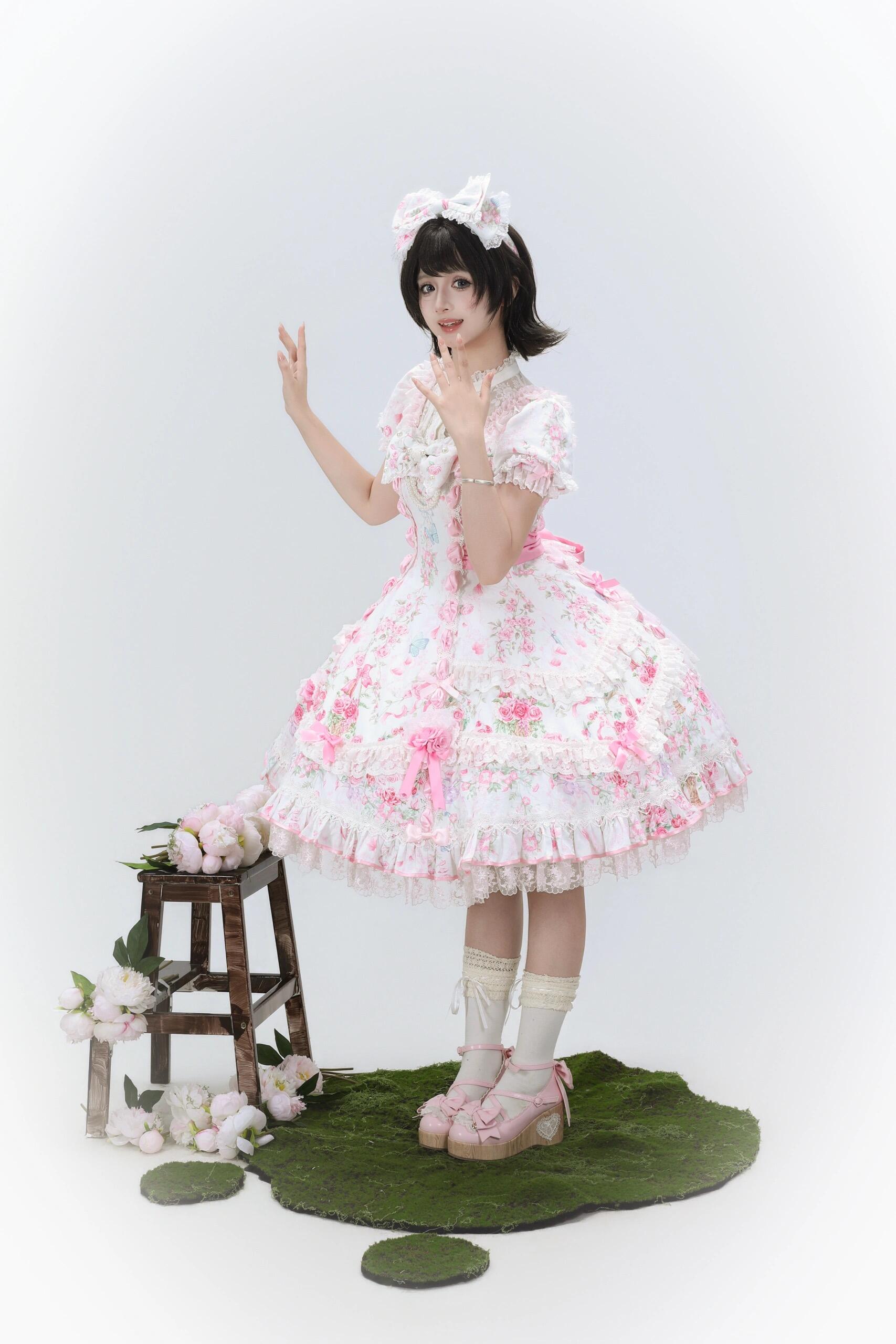 Flower Wall Eternal Vow Classic Sweet Lolita Dress