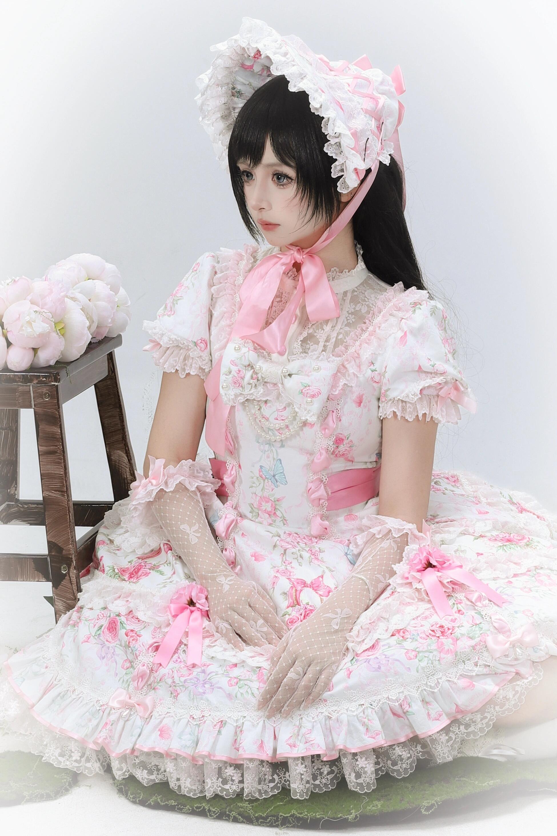 Flower Wall Eternal Vow Classic Sweet Lolita Dress