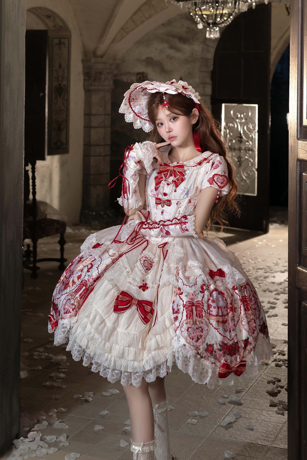 Heart of Venus Vintage Sweet Lace Lolita Princess Dress