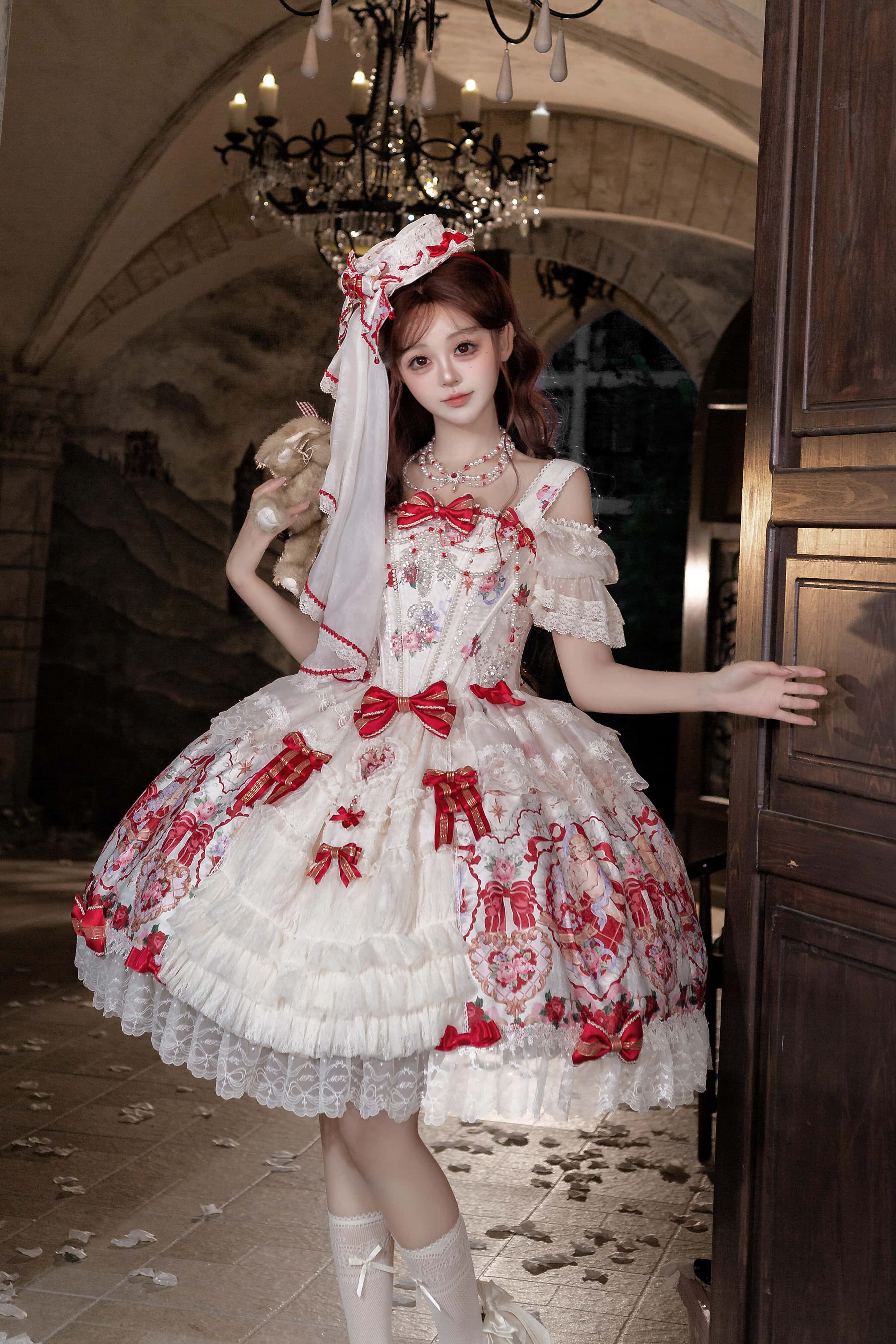Heart of Venus Vintage Sweet Lace Lolita Princess Dress