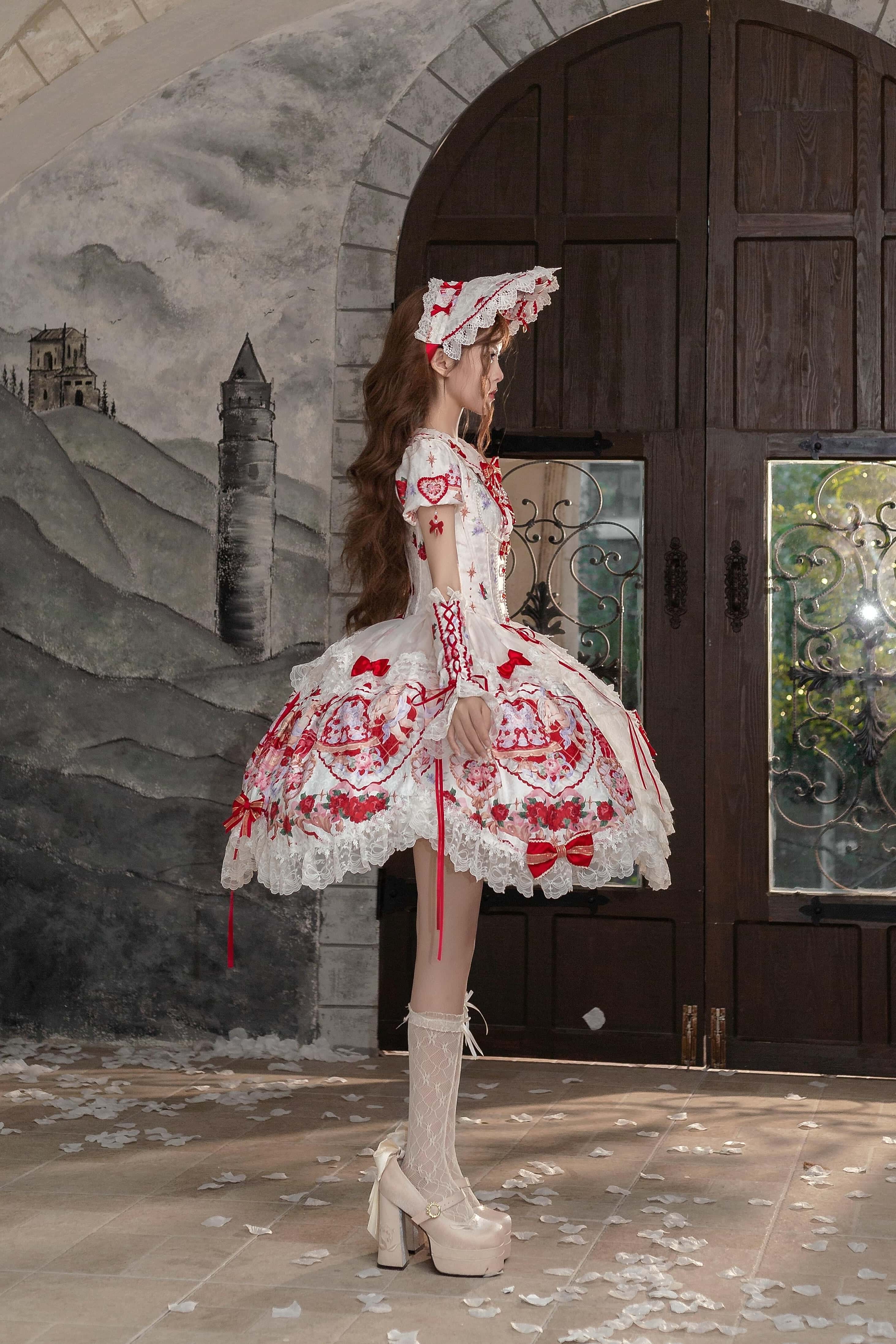 Heart of Venus Vintage Sweet Lace Lolita Princess Dress