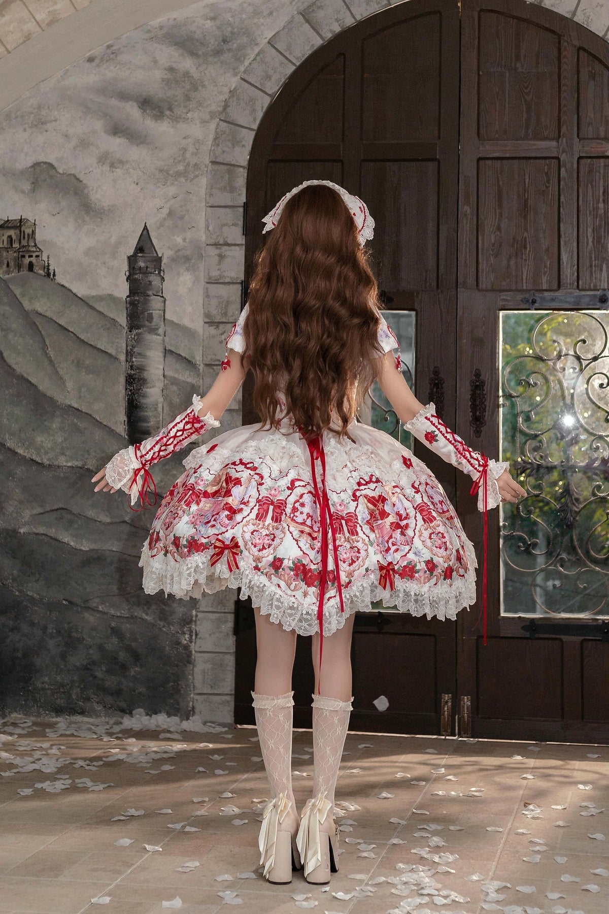 Heart of Venus Vintage Sweet Lace Lolita Princess Dress
