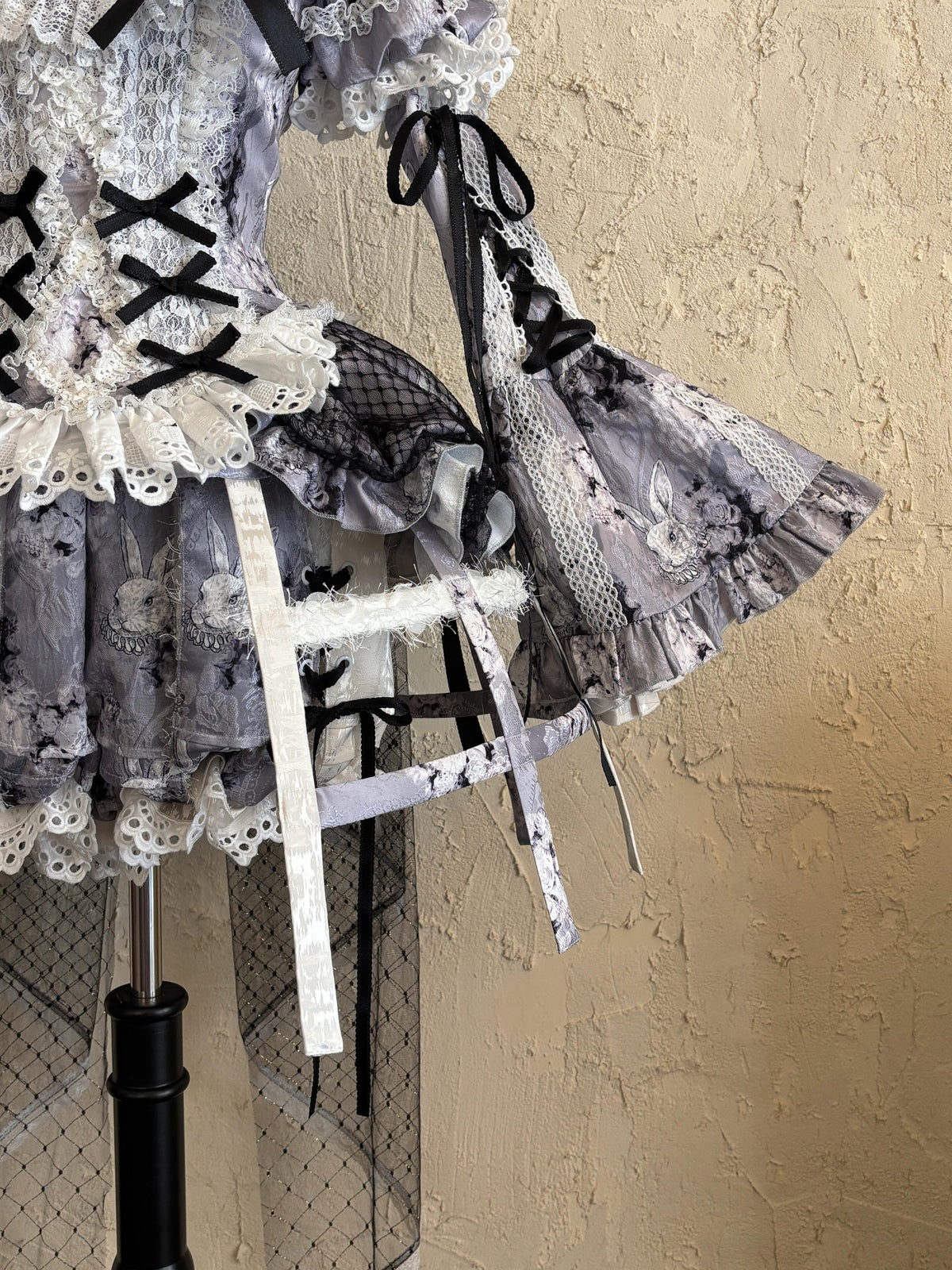 Castle Bunny Lolita Vintage Doll‑Like Two‑Piece Black Set