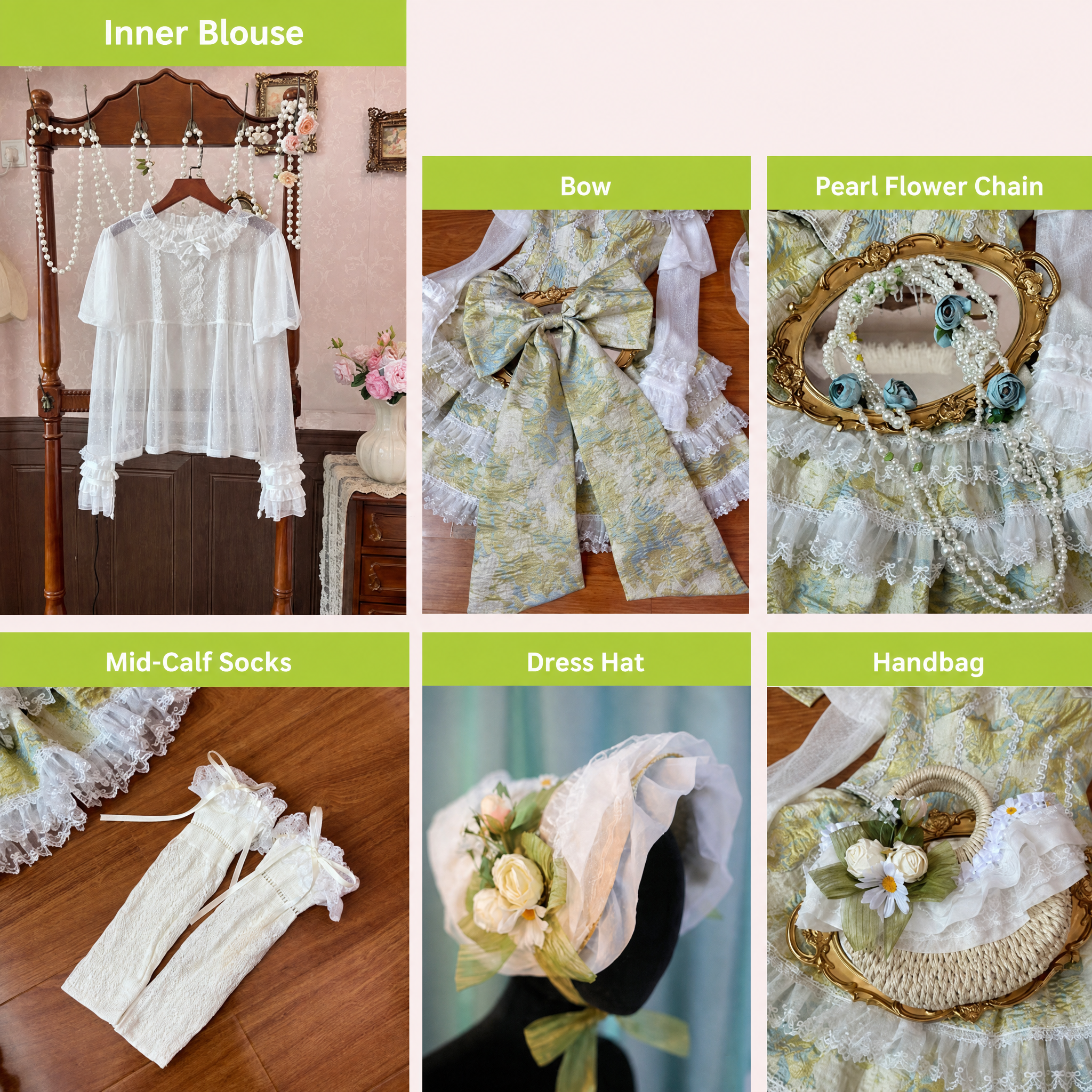 Miss Pistachio Lolita Green JSK Dress