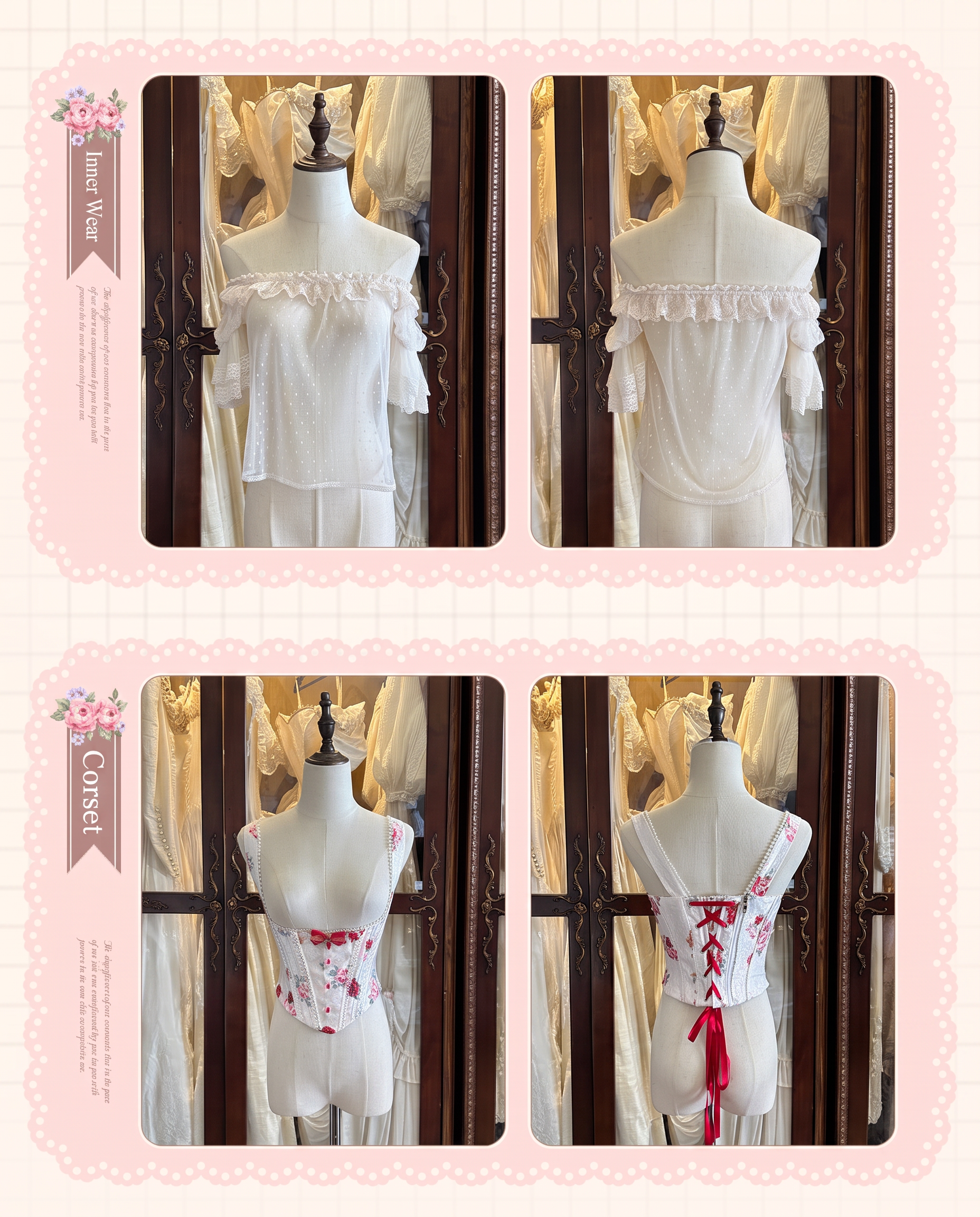 Heart of Venus Vintage Sweet Lace Lolita Princess Dress