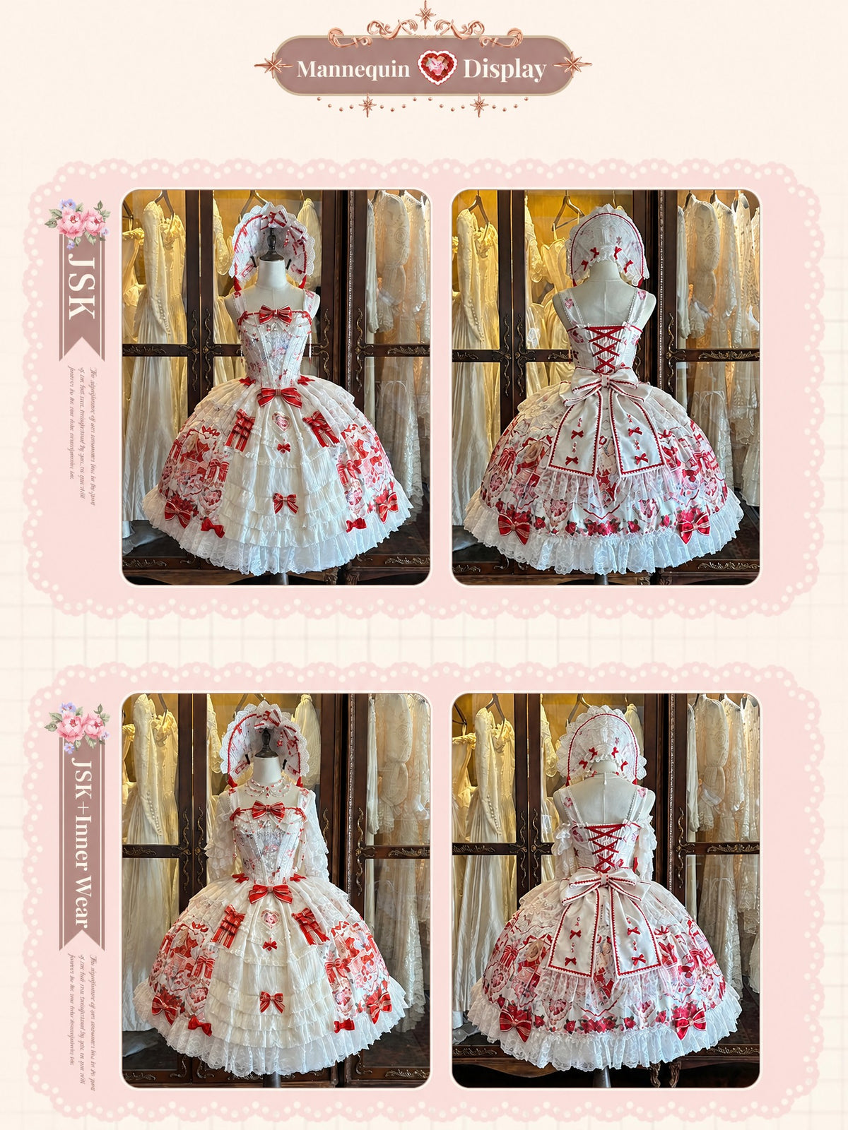 Heart of Venus Vintage Sweet Lace Lolita Princess Dress
