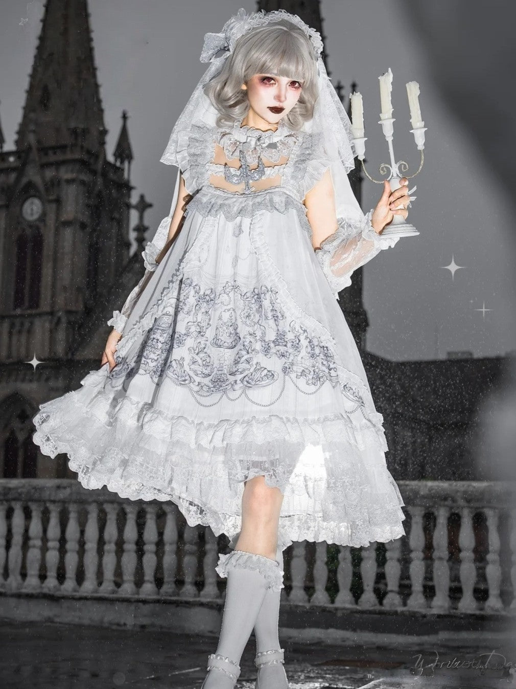 Wish Day Lolita Printed JSK Dress
