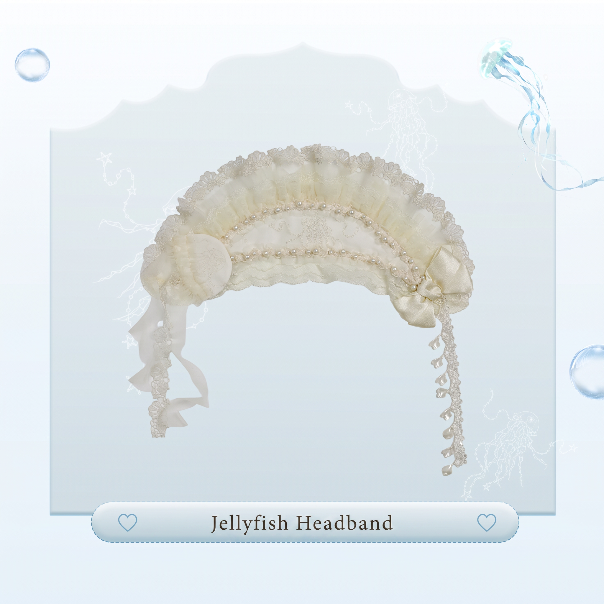 Colored Glaze Jellyfish Lolita Embroidered OP Dress