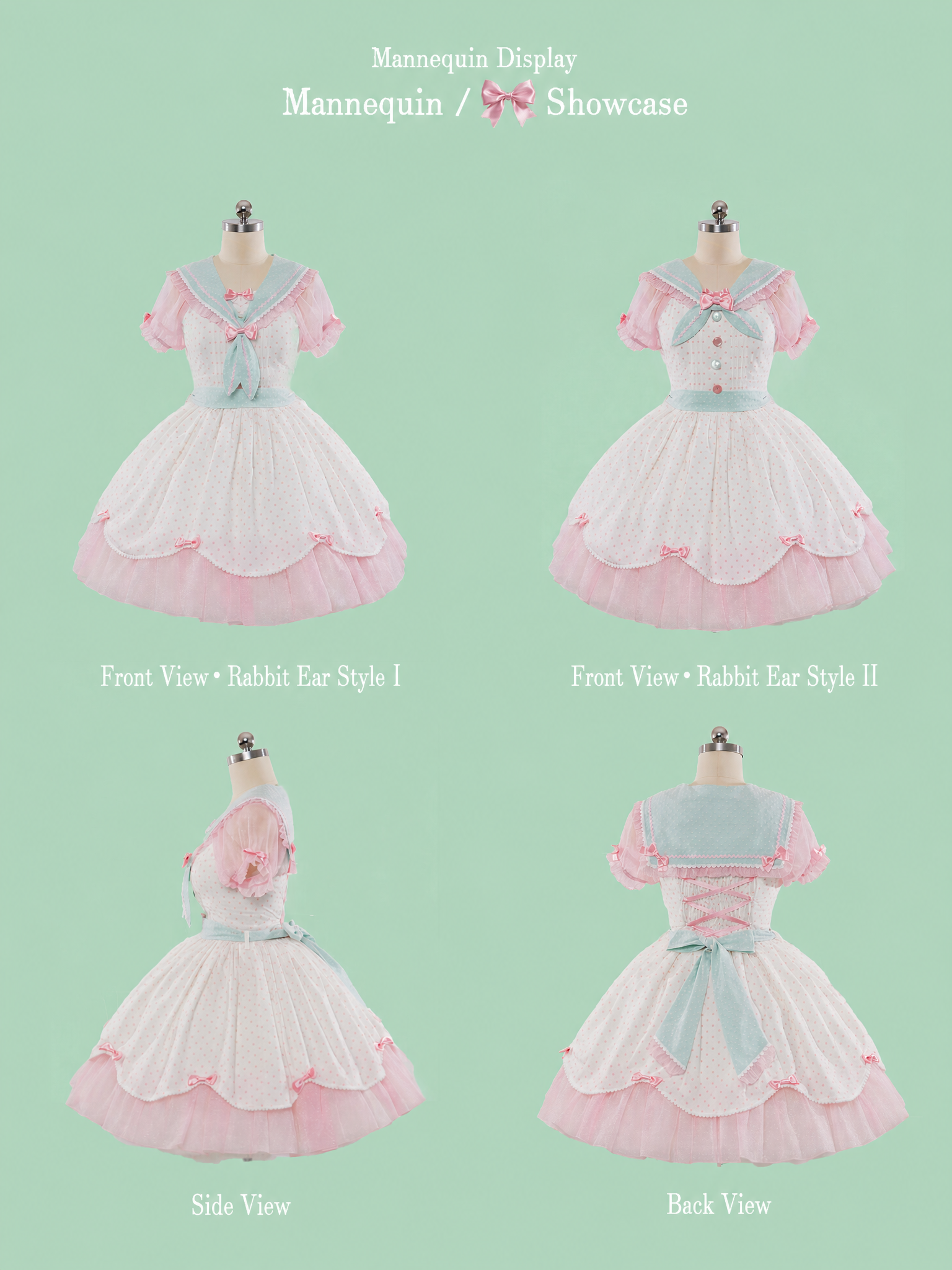 Prelude Festival Lolita Multi‑Color Sailor‑Collar OP Dress