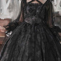 Lolita Dark Style Chiffon Dress  LG1034