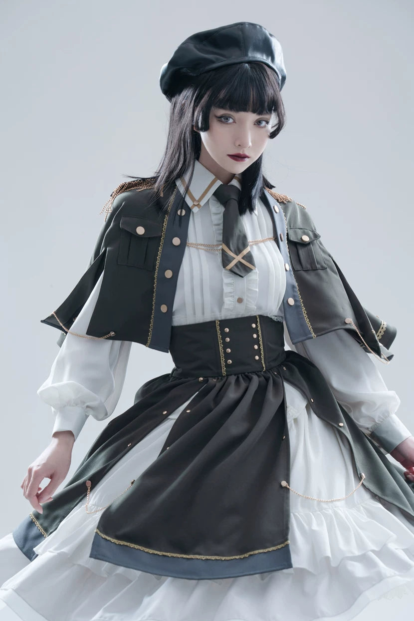 Girl Commander Lolita Original Designed Military Set