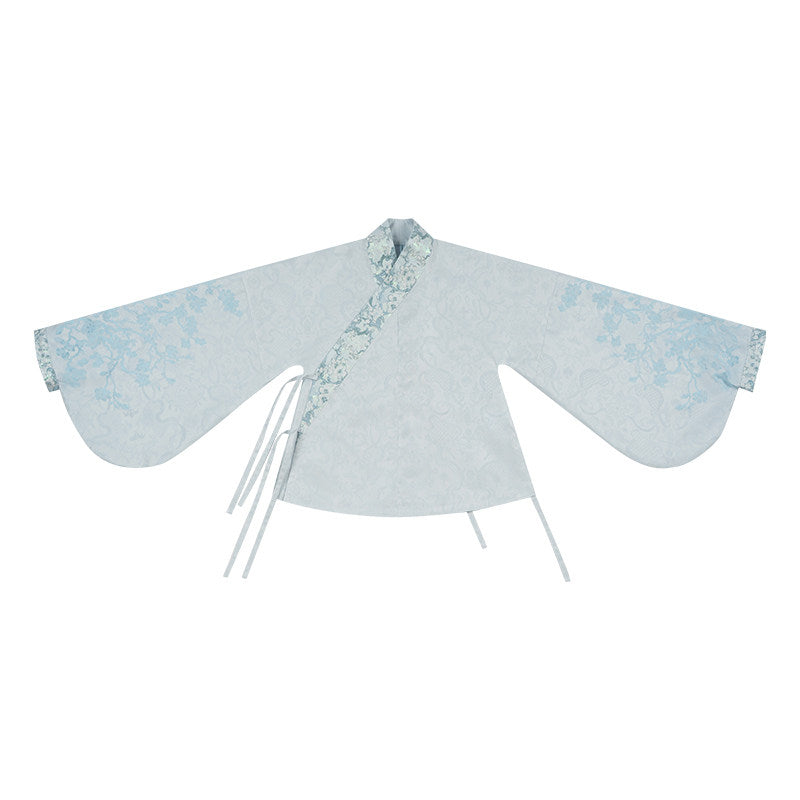 Apricot Blossom Shadow Pink & Blue Black Hanfu Lolita JSK Set