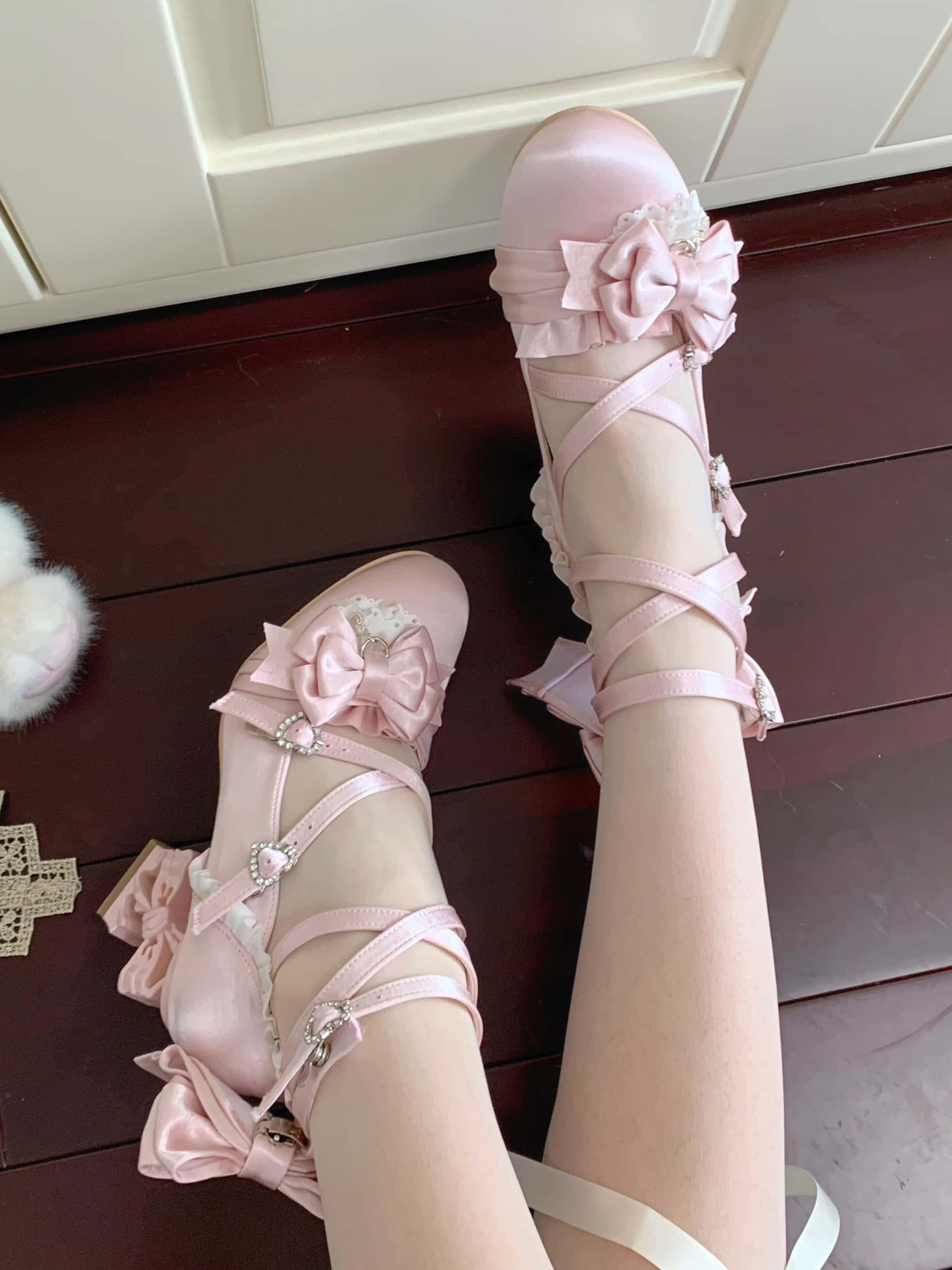 Knots Lolita  Ballet Style Bridal Heels