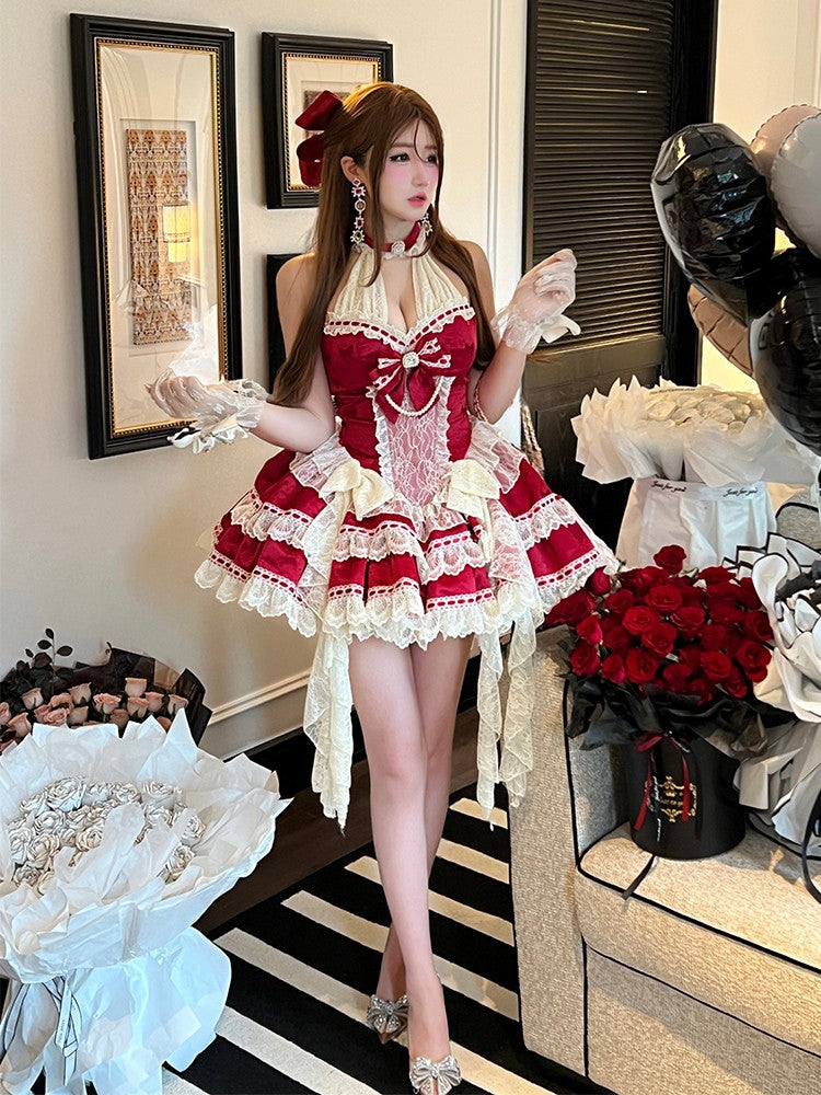 Sweet Girly Christmas Party Dress LFD0009