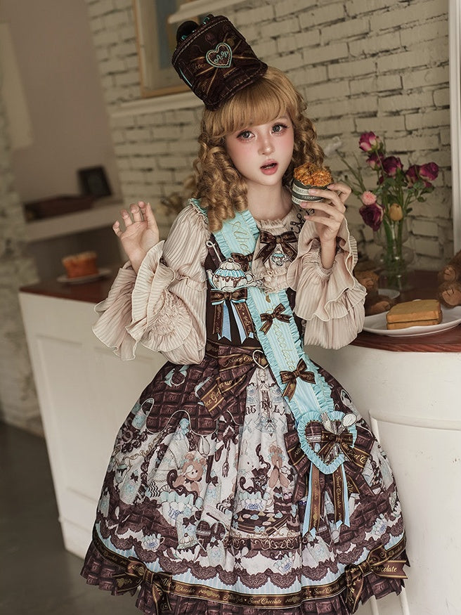Bear Cocoa Doll-like Lolita Suspender Dress