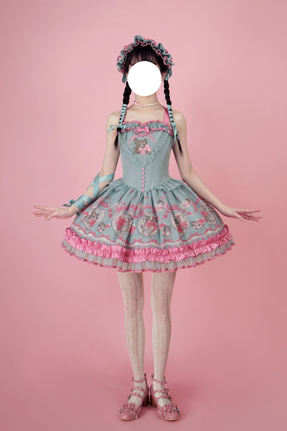 Cupid Kitten Lolita Waist JSK & OP Dress