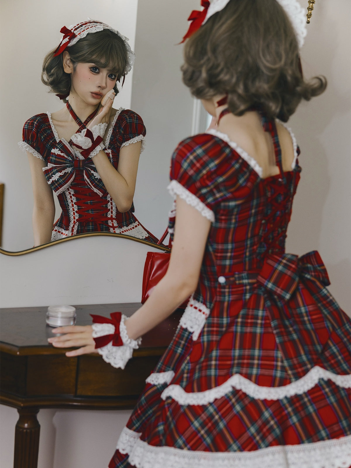 Showa Sweetheart Vintage Japanese‑Style Lolita OP Dress