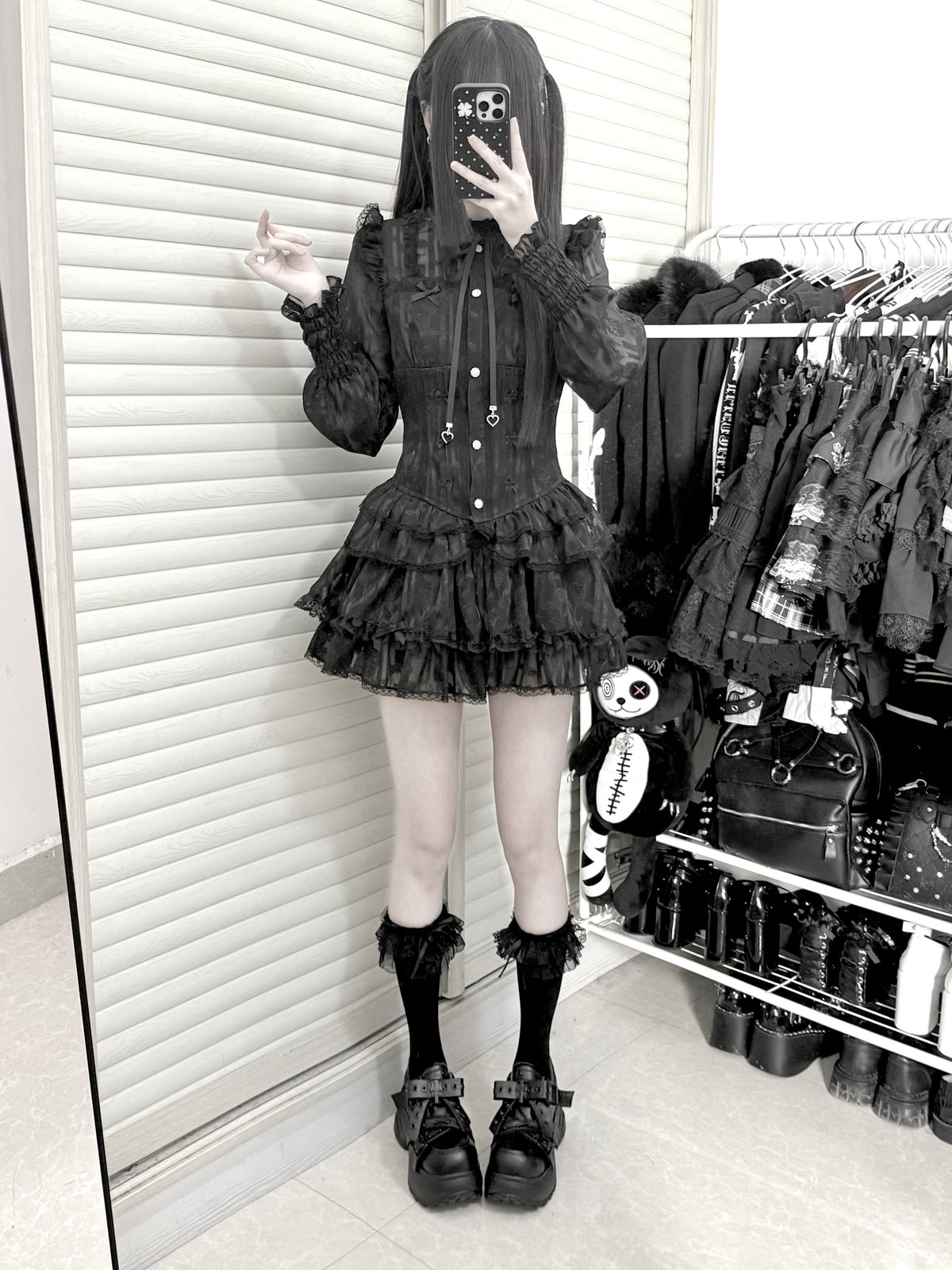 Bible of Roses J-Style Lolita Long Sleeve Top & Bloomers Set
