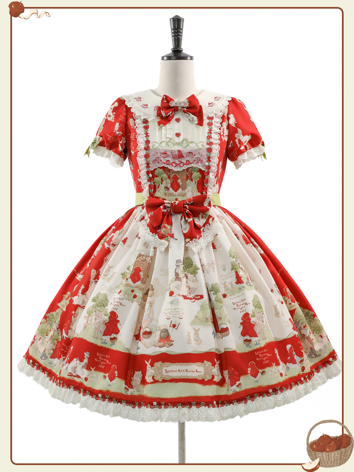 Little Red Riding Hood Original Fairy Tale Style Lolita OP Dress