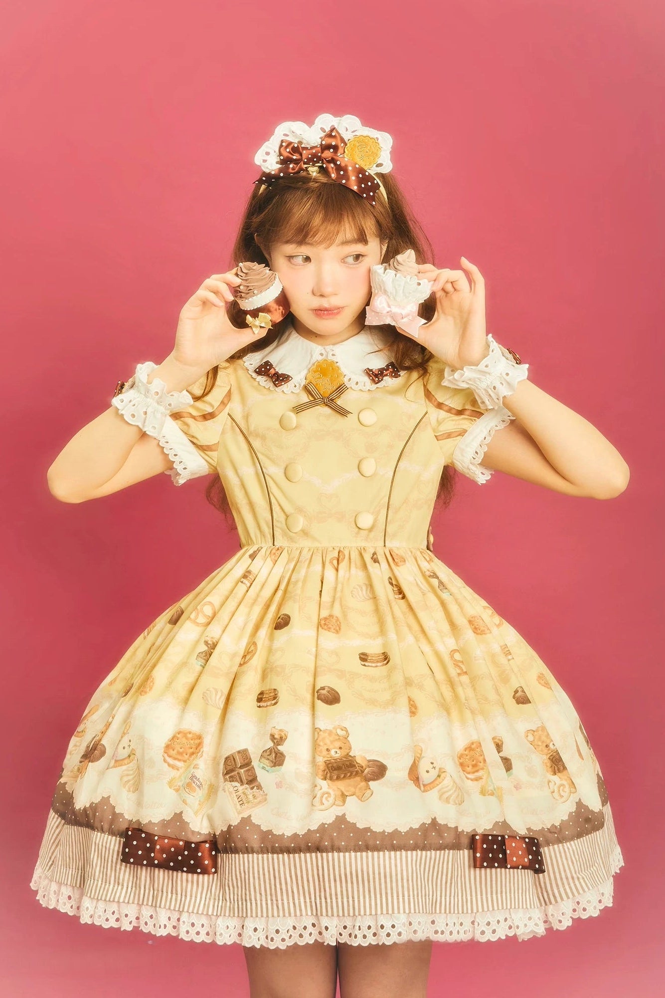 Patisserie Forever Happiness Lolita Yellow OP Dress Set
