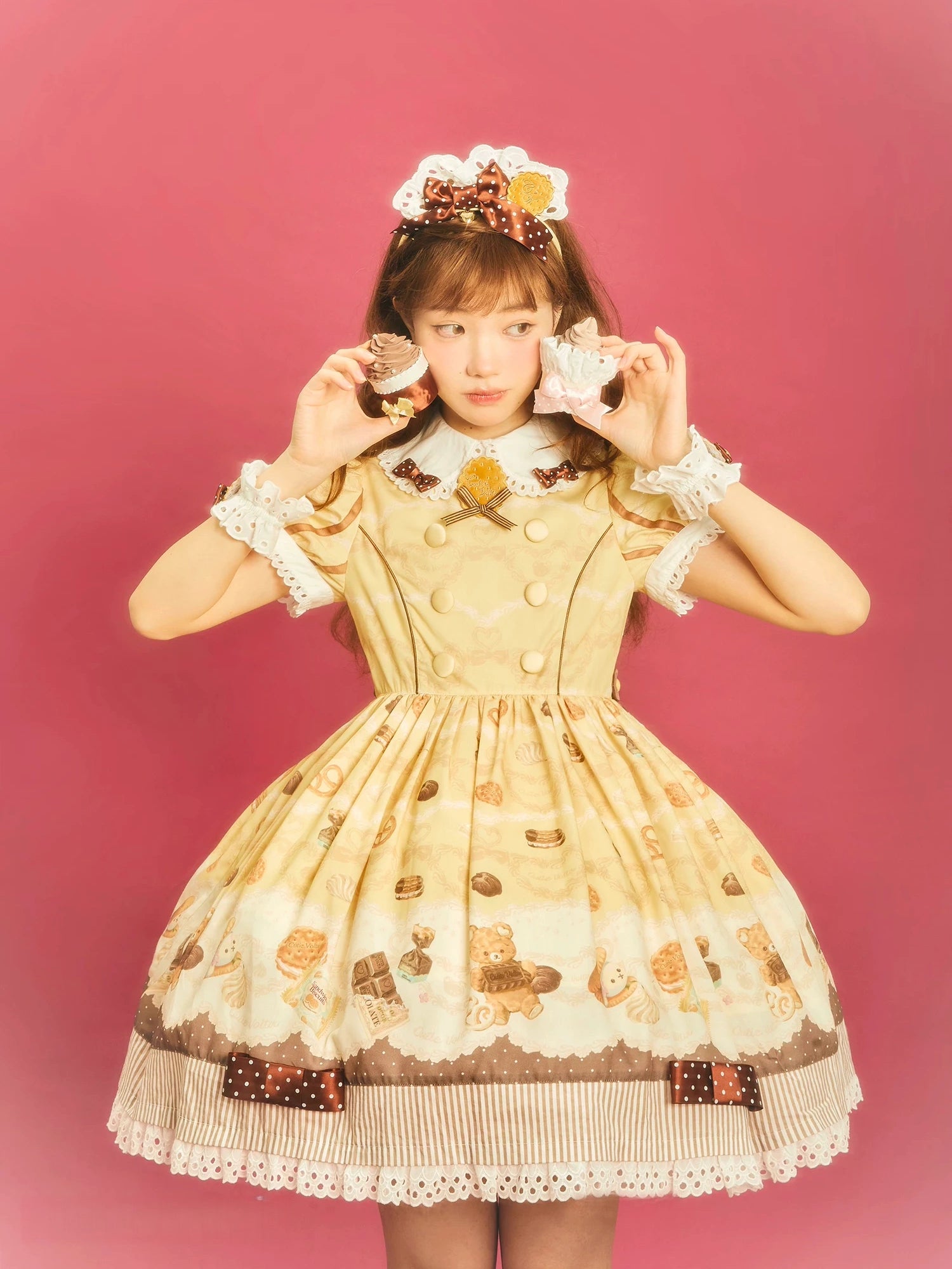 Patisserie Forever Happiness Lolita Yellow OP Dress Set