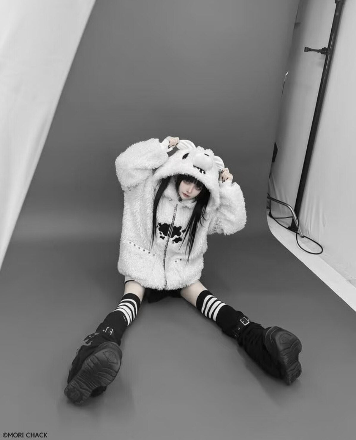 Bear Ear J-Style Cute Fleece Lamb Wool Sweatshirt Jacket
